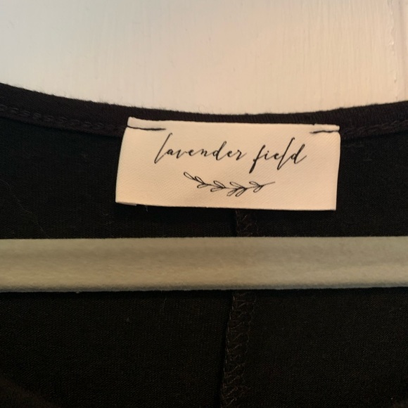 Black Embellished Lavender Field Top - Picture 2 of 3